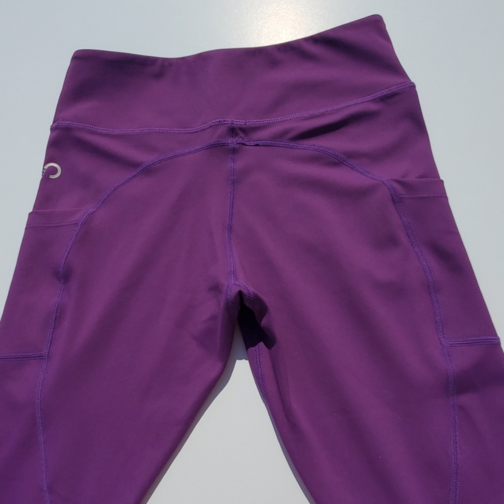 Curves N Combatboots Purple Leggings